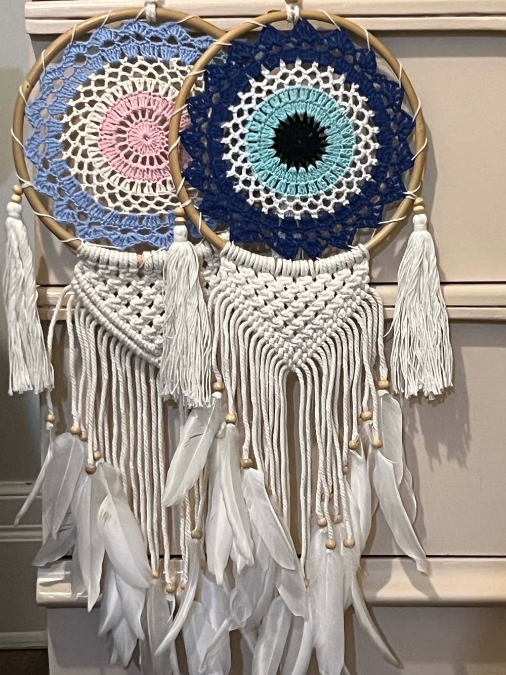 Set of 2 Handmade Macramé Dreamcatchers